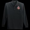 Long Sleeve Silk Touch Polo with Pocket Thumbnail
