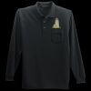 Long Sleeve Silk Touch Polo with Pocket Thumbnail