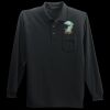 Long Sleeve Silk Touch Polo with Pocket Thumbnail