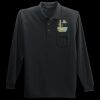 Long Sleeve Silk Touch Polo with Pocket Thumbnail