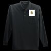 Long Sleeve Silk Touch Polo with Pocket Thumbnail