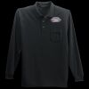Long Sleeve Silk Touch Polo with Pocket Thumbnail