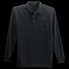 Long Sleeve Silk Touch Polo with Pocket Thumbnail