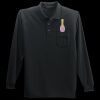 Long Sleeve Silk Touch Polo with Pocket Thumbnail