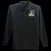 Long Sleeve Silk Touch Polo with Pocket Thumbnail