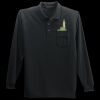 Long Sleeve Silk Touch Polo with Pocket Thumbnail
