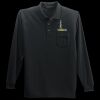 Long Sleeve Silk Touch Polo with Pocket Thumbnail