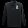 Long Sleeve Silk Touch Polo with Pocket Thumbnail