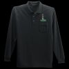 Long Sleeve Silk Touch Polo with Pocket Thumbnail