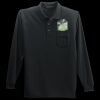 Long Sleeve Silk Touch Polo with Pocket Thumbnail