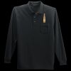 Long Sleeve Silk Touch Polo with Pocket Thumbnail