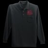 Long Sleeve Silk Touch Polo with Pocket Thumbnail