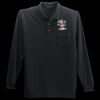 Long Sleeve Silk Touch Polo with Pocket Thumbnail