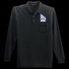 Long Sleeve Silk Touch Polo with Pocket Thumbnail