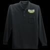 Long Sleeve Silk Touch Polo with Pocket Thumbnail