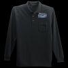 Long Sleeve Silk Touch Polo with Pocket Thumbnail