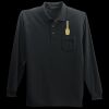 Long Sleeve Silk Touch Polo with Pocket Thumbnail