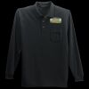 Long Sleeve Silk Touch Polo with Pocket Thumbnail
