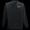 Long Sleeve Silk Touch Polo with Pocket Thumbnail