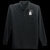 Long Sleeve Silk Touch Polo with Pocket Thumbnail