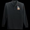Long Sleeve Silk Touch Polo with Pocket Thumbnail