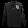 Long Sleeve Silk Touch Polo with Pocket Thumbnail