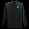 Long Sleeve Silk Touch Polo with Pocket Thumbnail