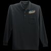 Long Sleeve Silk Touch Polo with Pocket Thumbnail