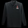 Long Sleeve Silk Touch Polo with Pocket Thumbnail