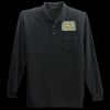 Long Sleeve Silk Touch Polo with Pocket Thumbnail