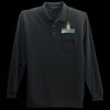 Long Sleeve Silk Touch Polo with Pocket Thumbnail