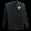Long Sleeve Silk Touch Polo with Pocket Thumbnail
