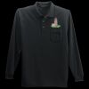 Long Sleeve Silk Touch Polo with Pocket Thumbnail
