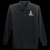 Long Sleeve Silk Touch Polo with Pocket Thumbnail