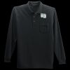 Long Sleeve Silk Touch Polo with Pocket Thumbnail