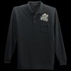 Long Sleeve Silk Touch Polo with Pocket Thumbnail