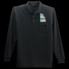 Long Sleeve Silk Touch Polo with Pocket Thumbnail
