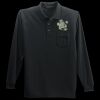 Long Sleeve Silk Touch Polo with Pocket Thumbnail