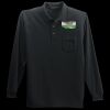 Long Sleeve Silk Touch Polo with Pocket Thumbnail
