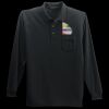 Long Sleeve Silk Touch Polo with Pocket Thumbnail