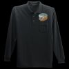 Long Sleeve Silk Touch Polo with Pocket Thumbnail