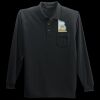 Long Sleeve Silk Touch Polo with Pocket Thumbnail