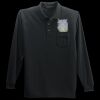 Long Sleeve Silk Touch Polo with Pocket Thumbnail