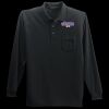 Long Sleeve Silk Touch Polo with Pocket Thumbnail