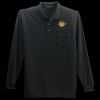 Long Sleeve Silk Touch Polo with Pocket Thumbnail