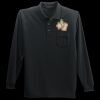Long Sleeve Silk Touch Polo with Pocket Thumbnail