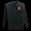 Long Sleeve Silk Touch Polo with Pocket Thumbnail