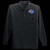 Long Sleeve Silk Touch Polo with Pocket Thumbnail