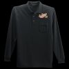 Long Sleeve Silk Touch Polo with Pocket Thumbnail