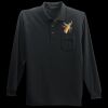 Long Sleeve Silk Touch Polo with Pocket Thumbnail